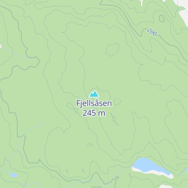 Map of Fjellsåsen