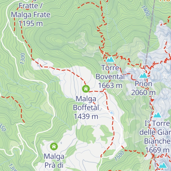 Map of Malga Boffetal