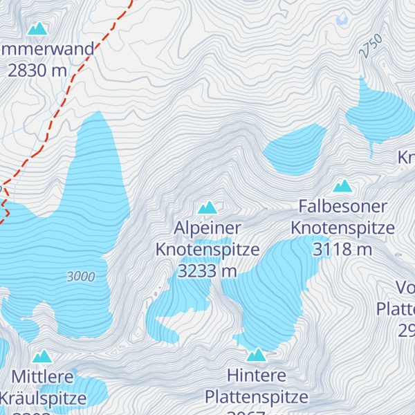 Map of Alpeiner Knotenspitze