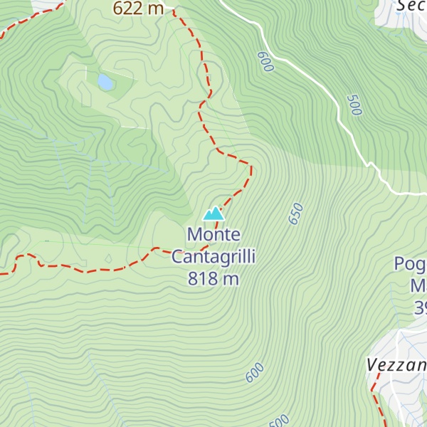 Map of Monte Cantagrilli