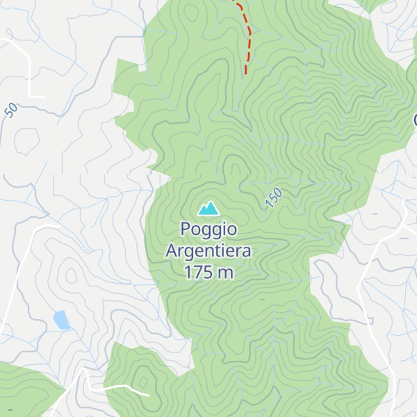 Map of Poggio Argentiera