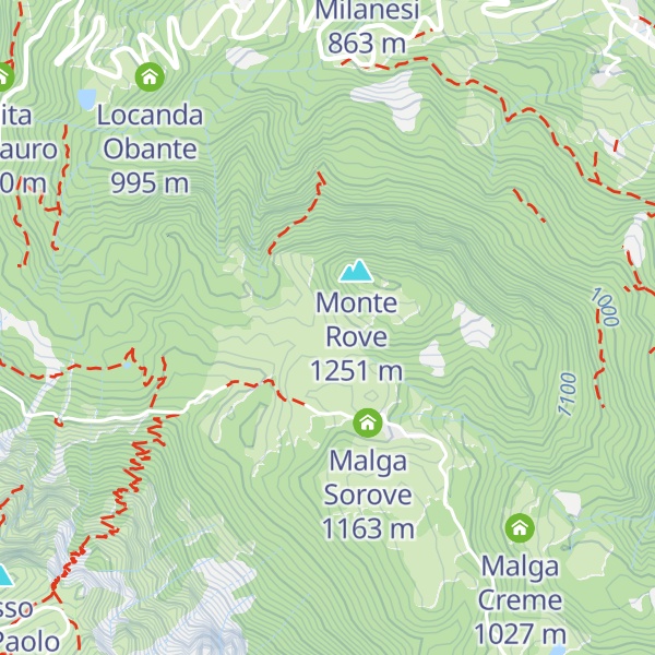 Map of Malga Rove