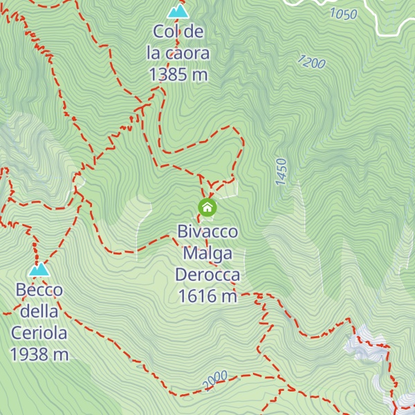 Map of Bivacco Malga Derocca