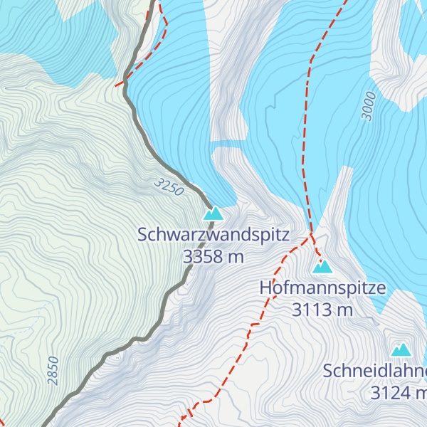 Map of Schwarzwandspitz