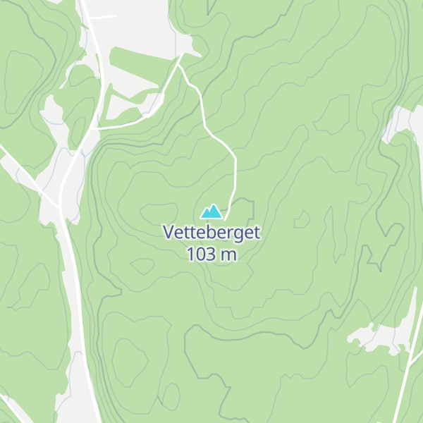 Map of Vetteberget