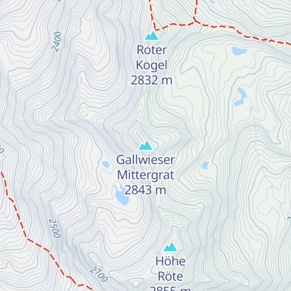 Map of Gallwieser Mittergrat