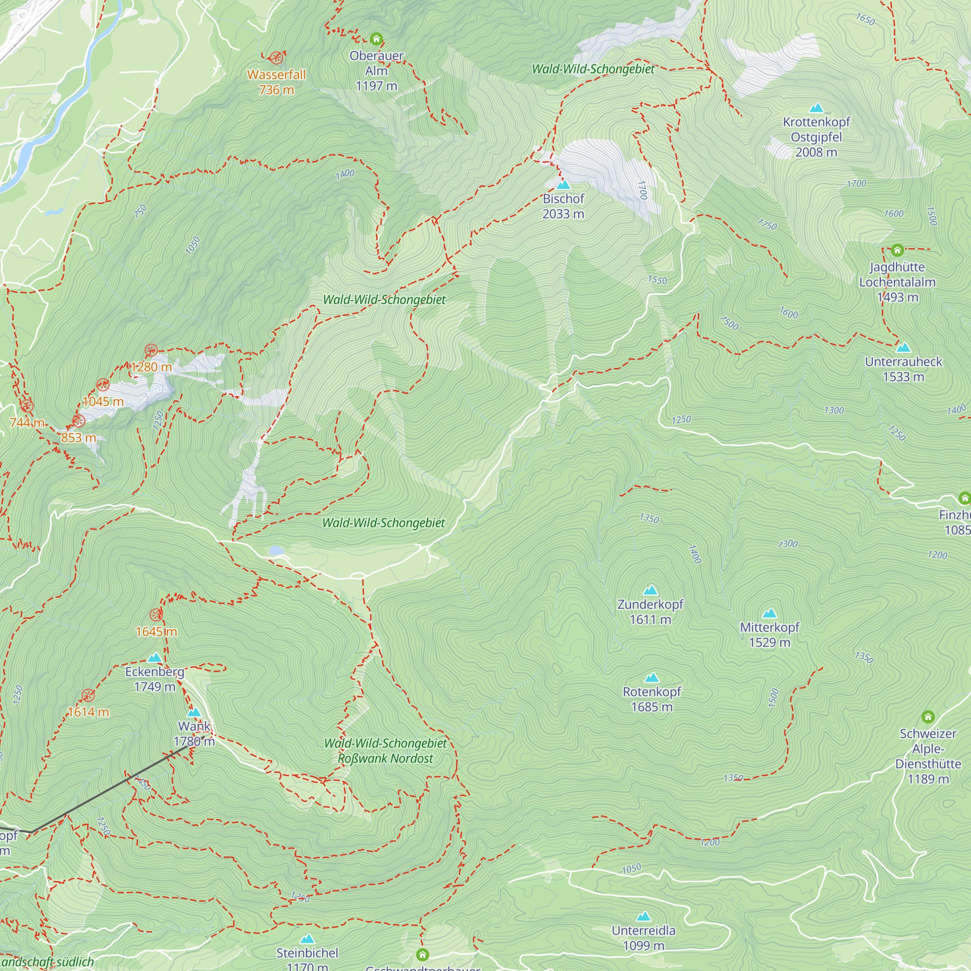 Farchanter Alm / Hintere Esterberg Alm map