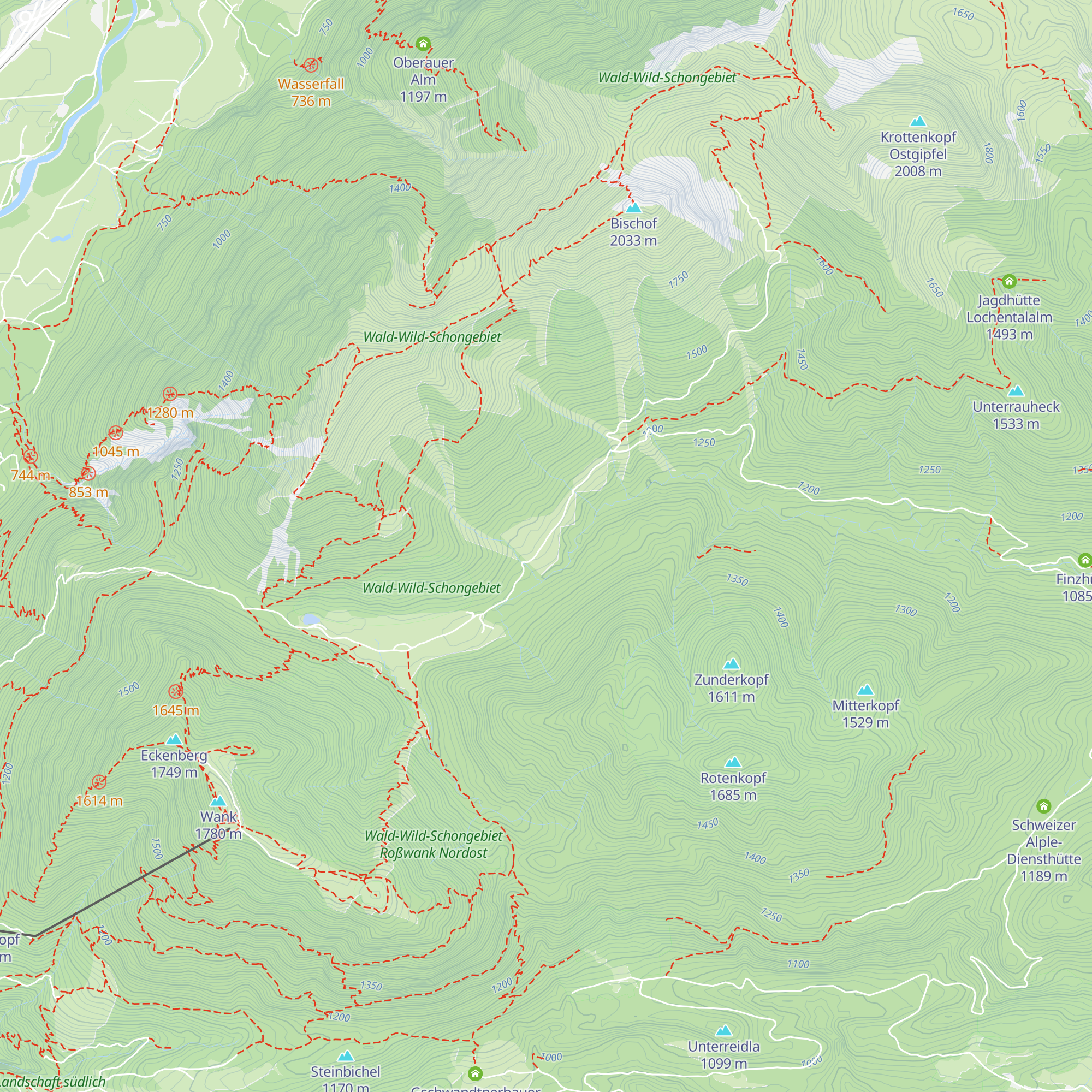 Farchanter Alm / Hintere Esterberg Alm map