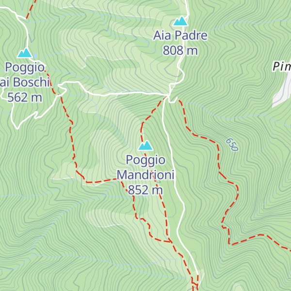 Map of Poggio Mandrioni