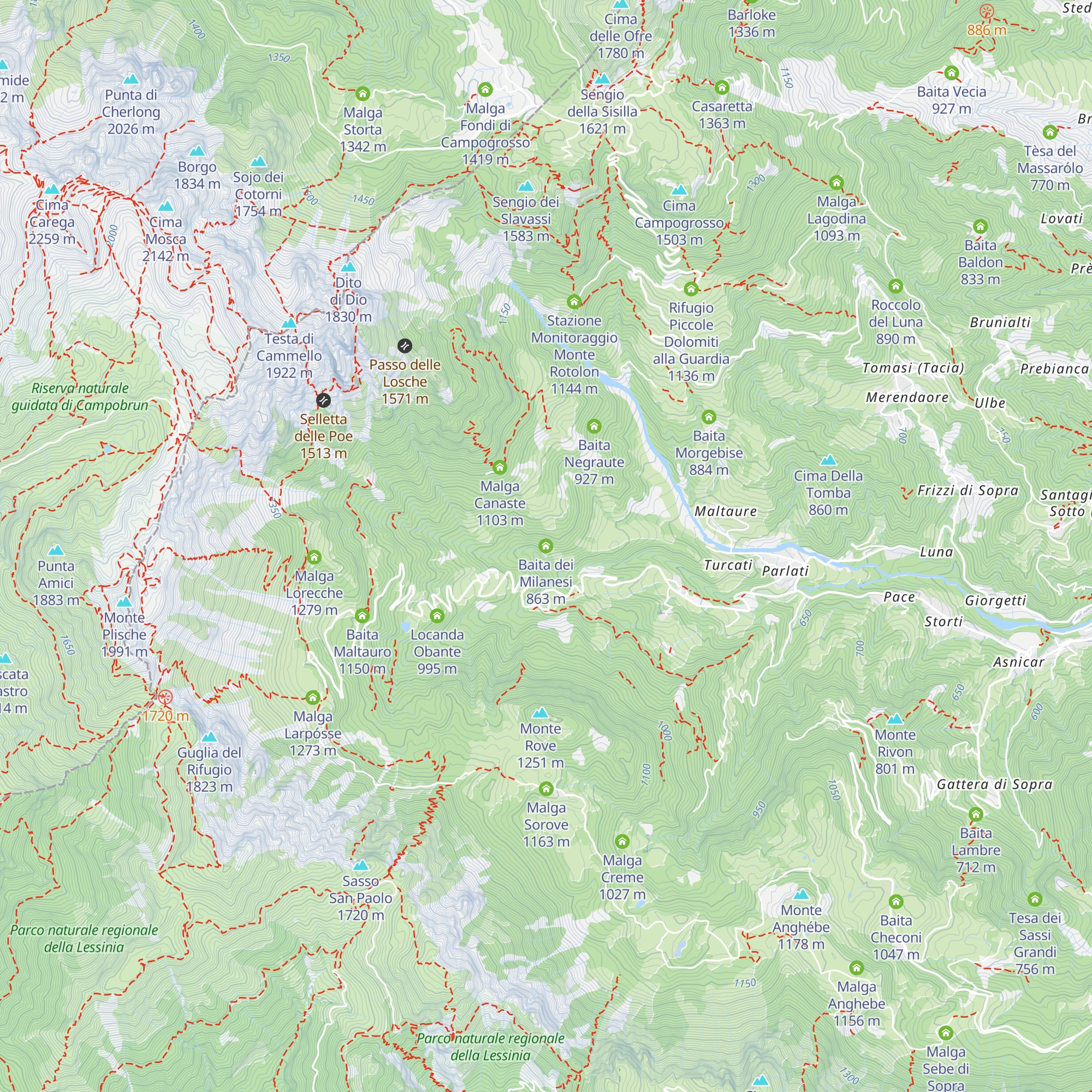 Baita dei Milanesi map
