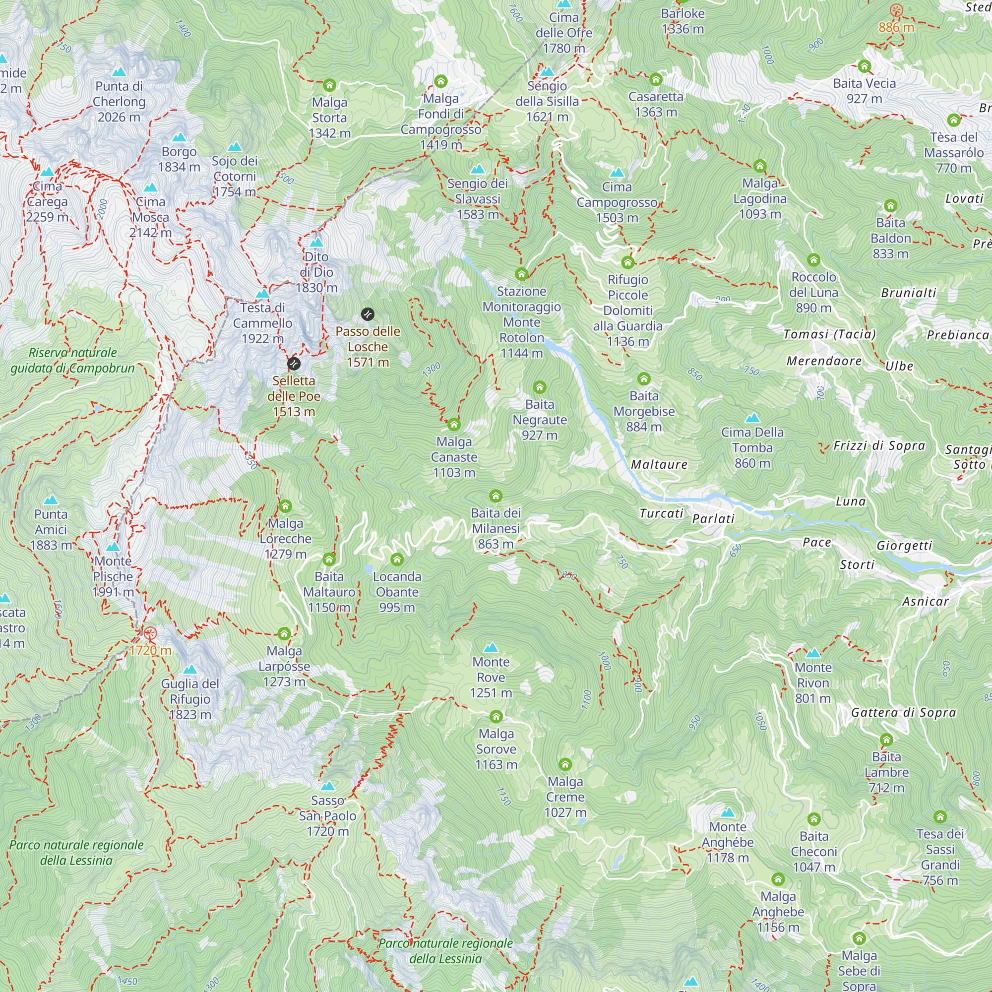 Baita dei Milanesi map