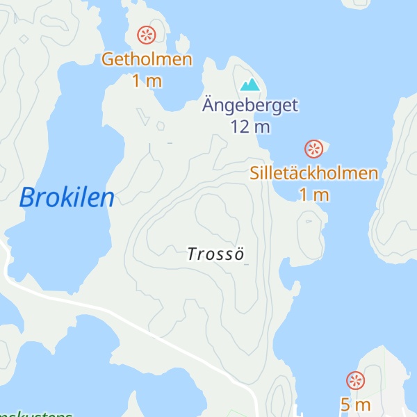 Map of Trossöberget