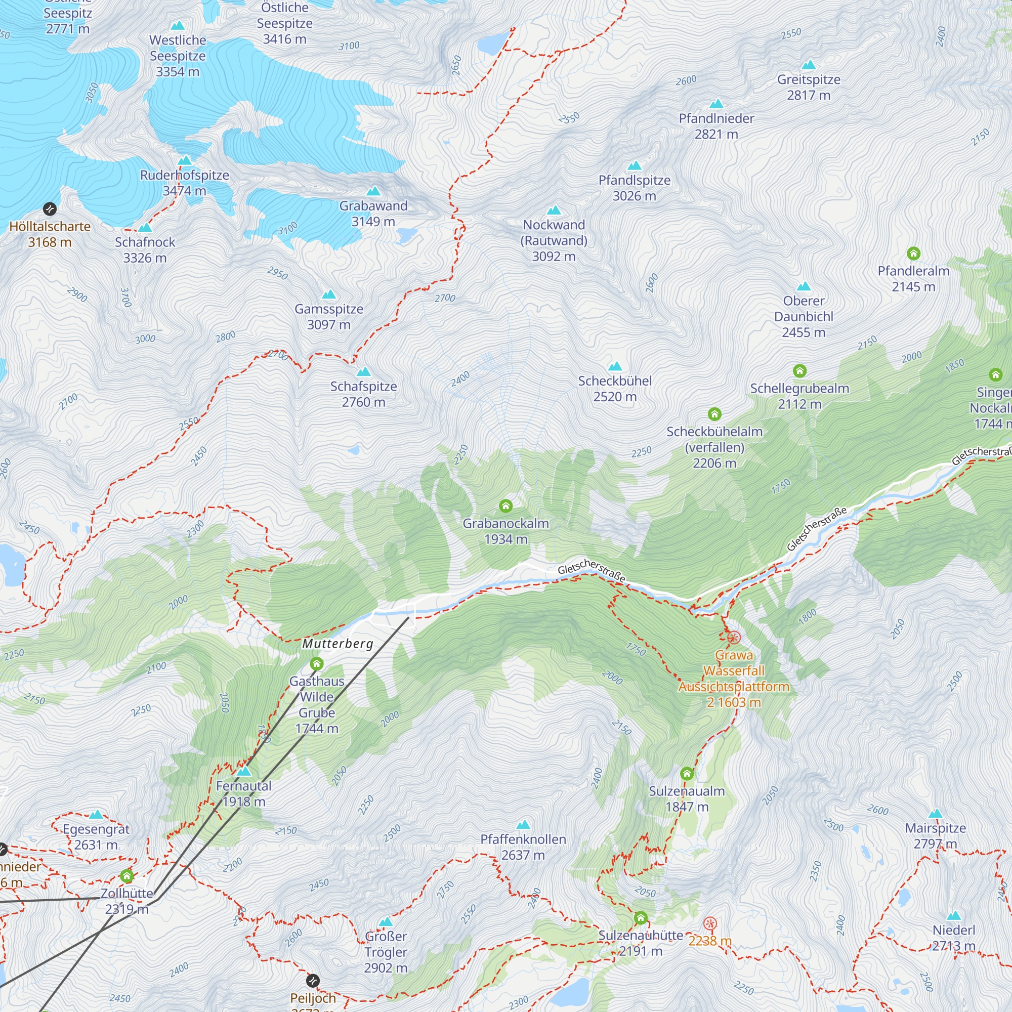 Grabanockalm map