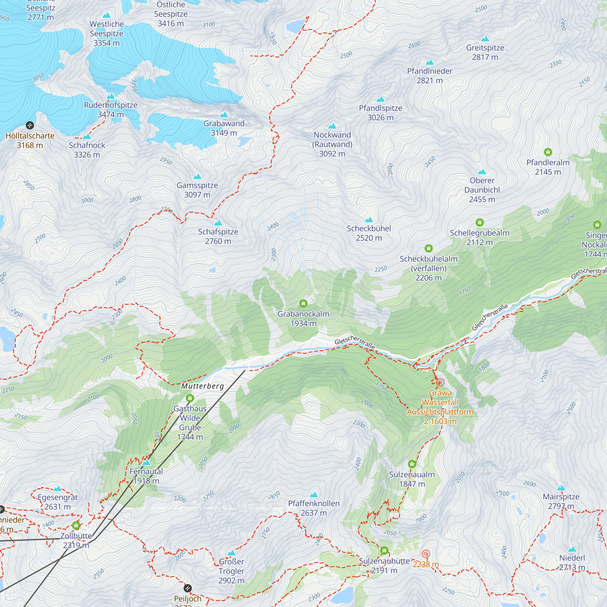 Grabanockalm map