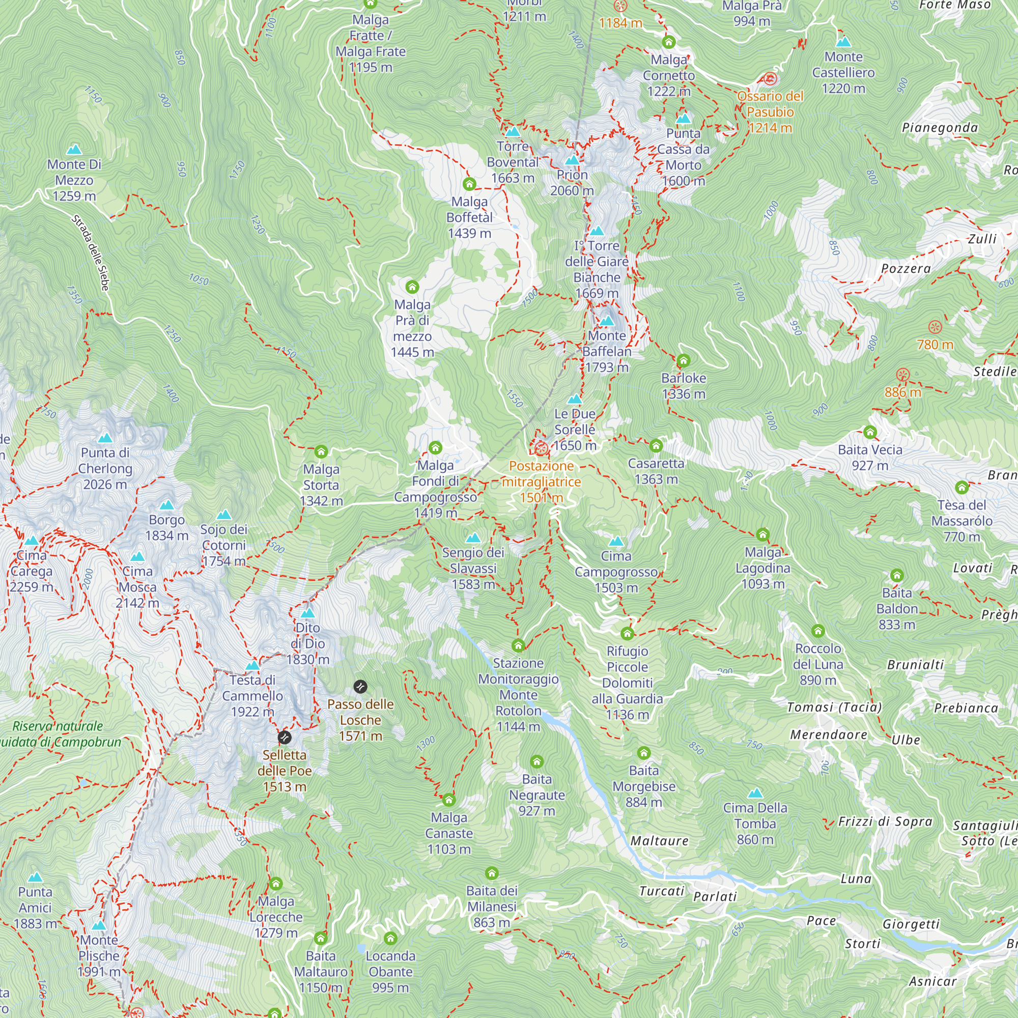 Rifugio "Città di Schio" map