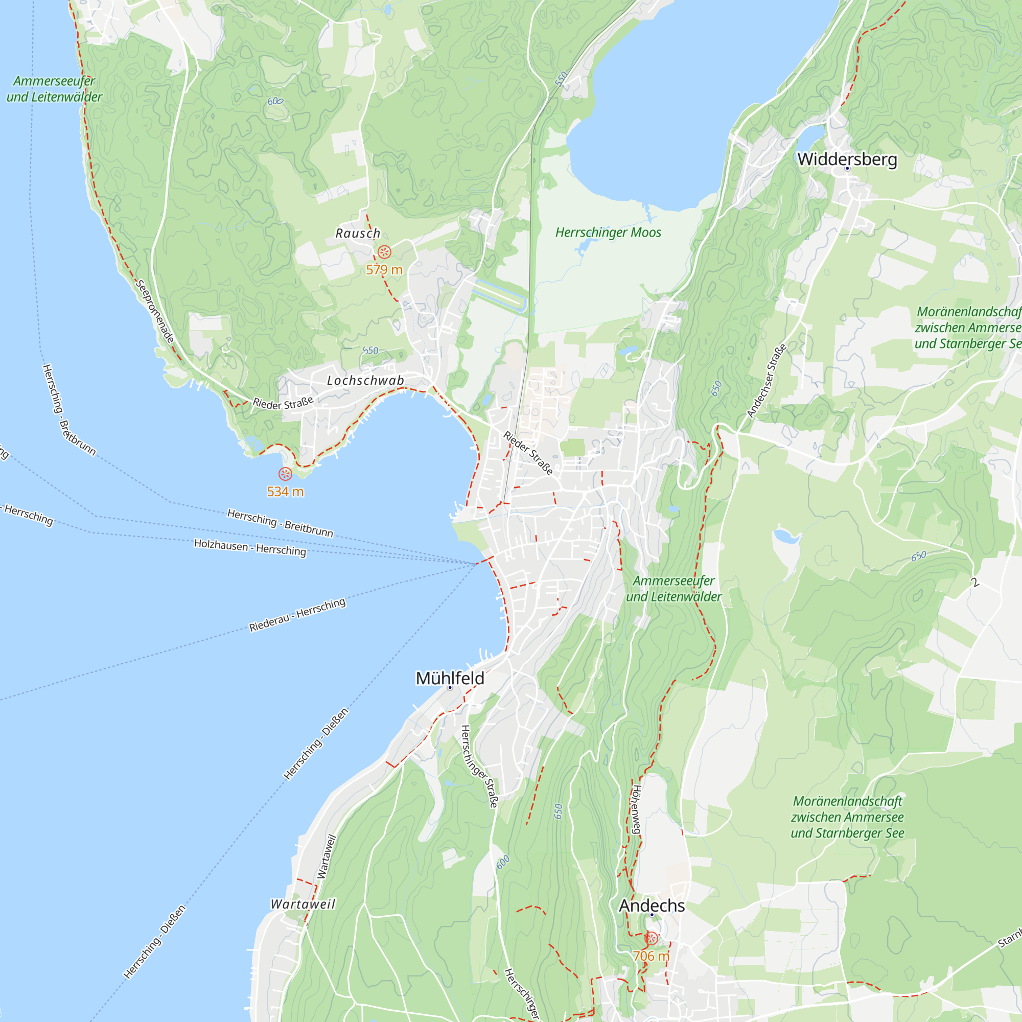 Touristen Information Herrsching (Verkehrs-Zentrale) map