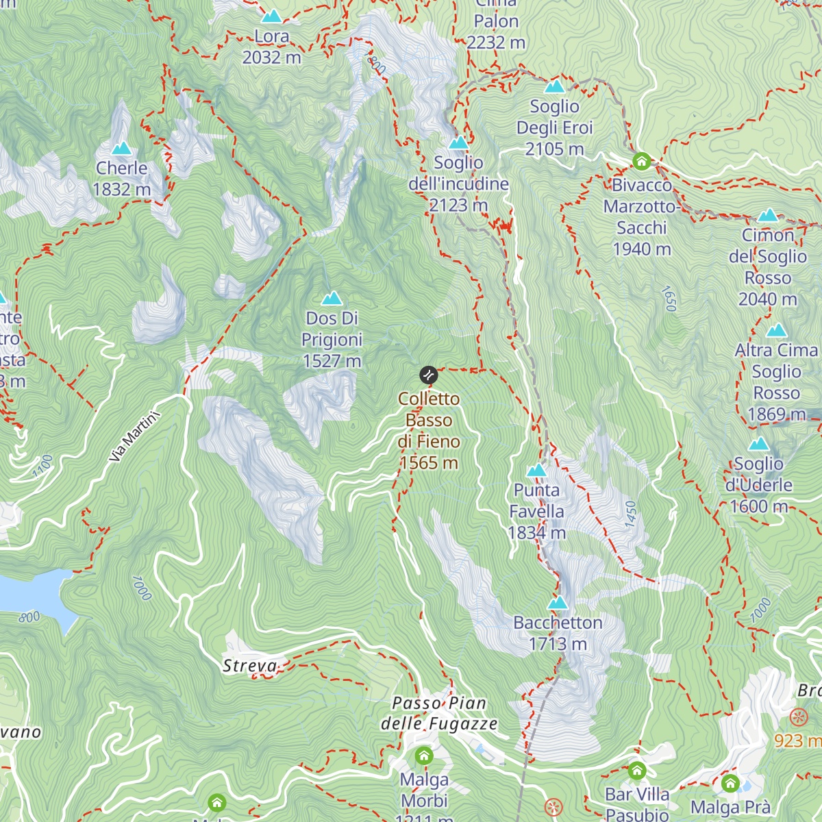 Malga Val di Fieno map