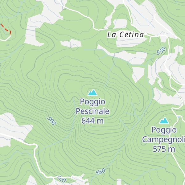 Map of Poggio Pescinale