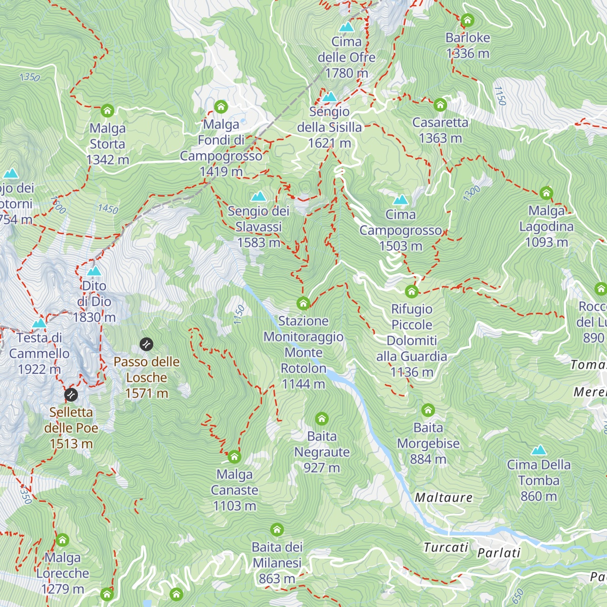 Stazione Monitoraggio Monte Rotolon map