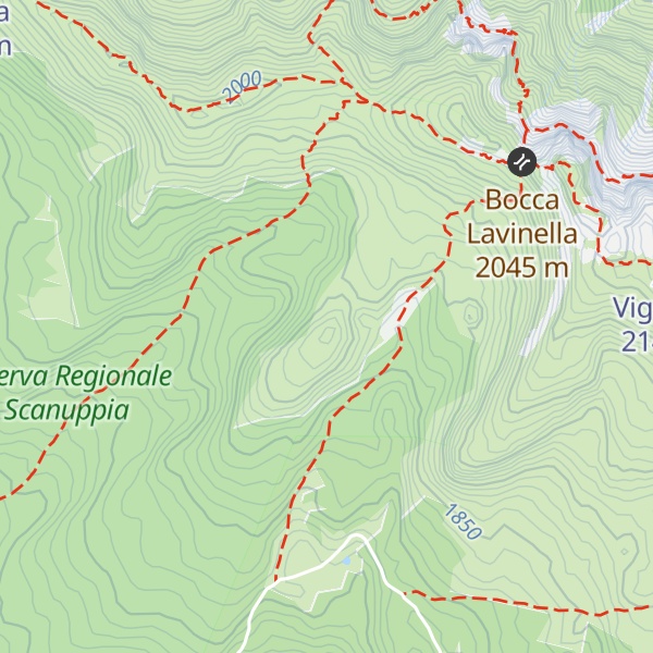 Map of Dosso del Gallo