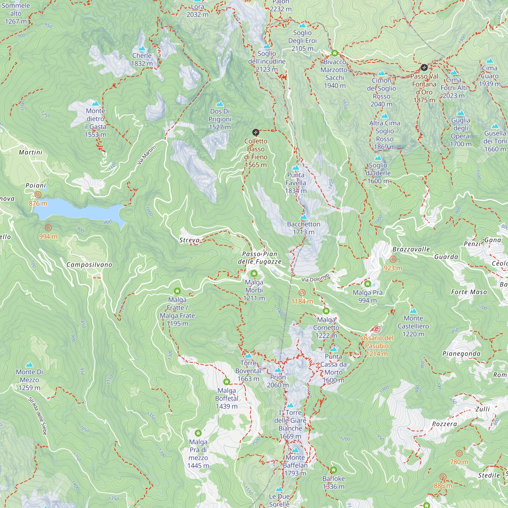 Miramonti map