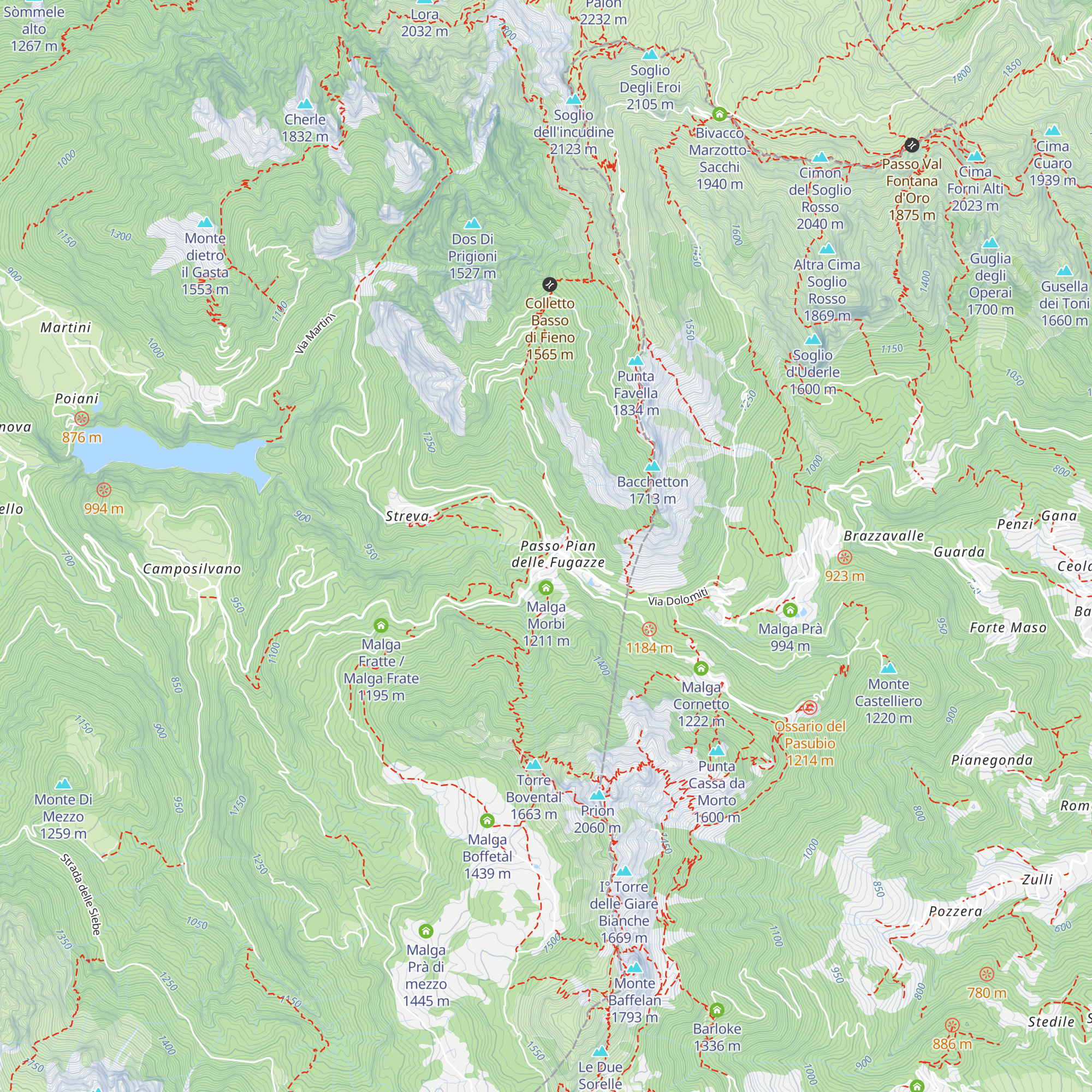 Miramonti map