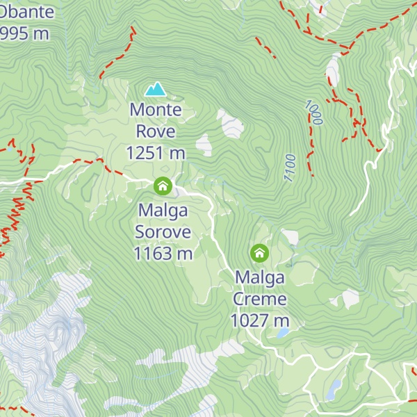 Map of Malga Pace