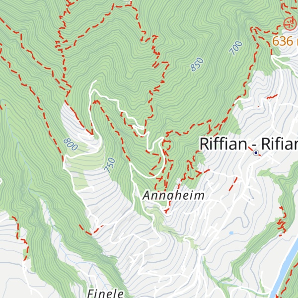 Map of Cima Grava