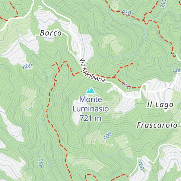 Map of Monte Luminasio