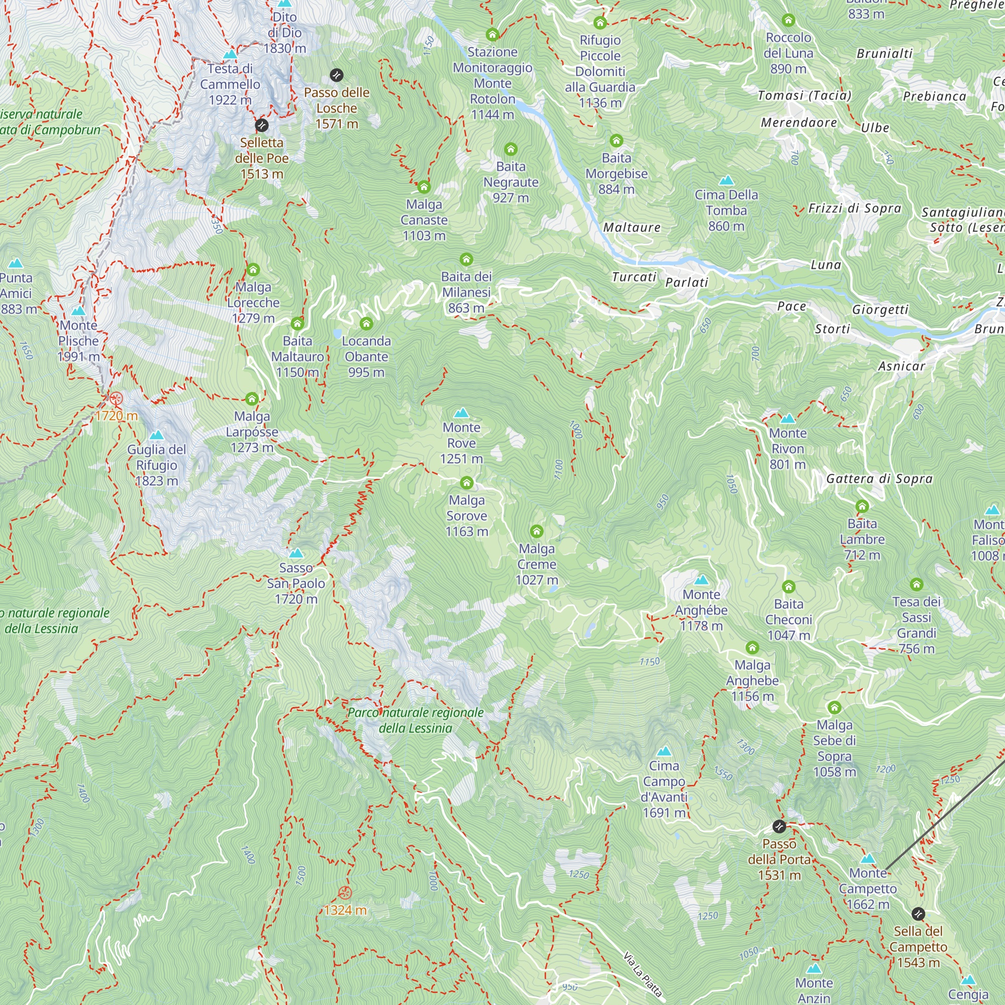 Baita Percole map