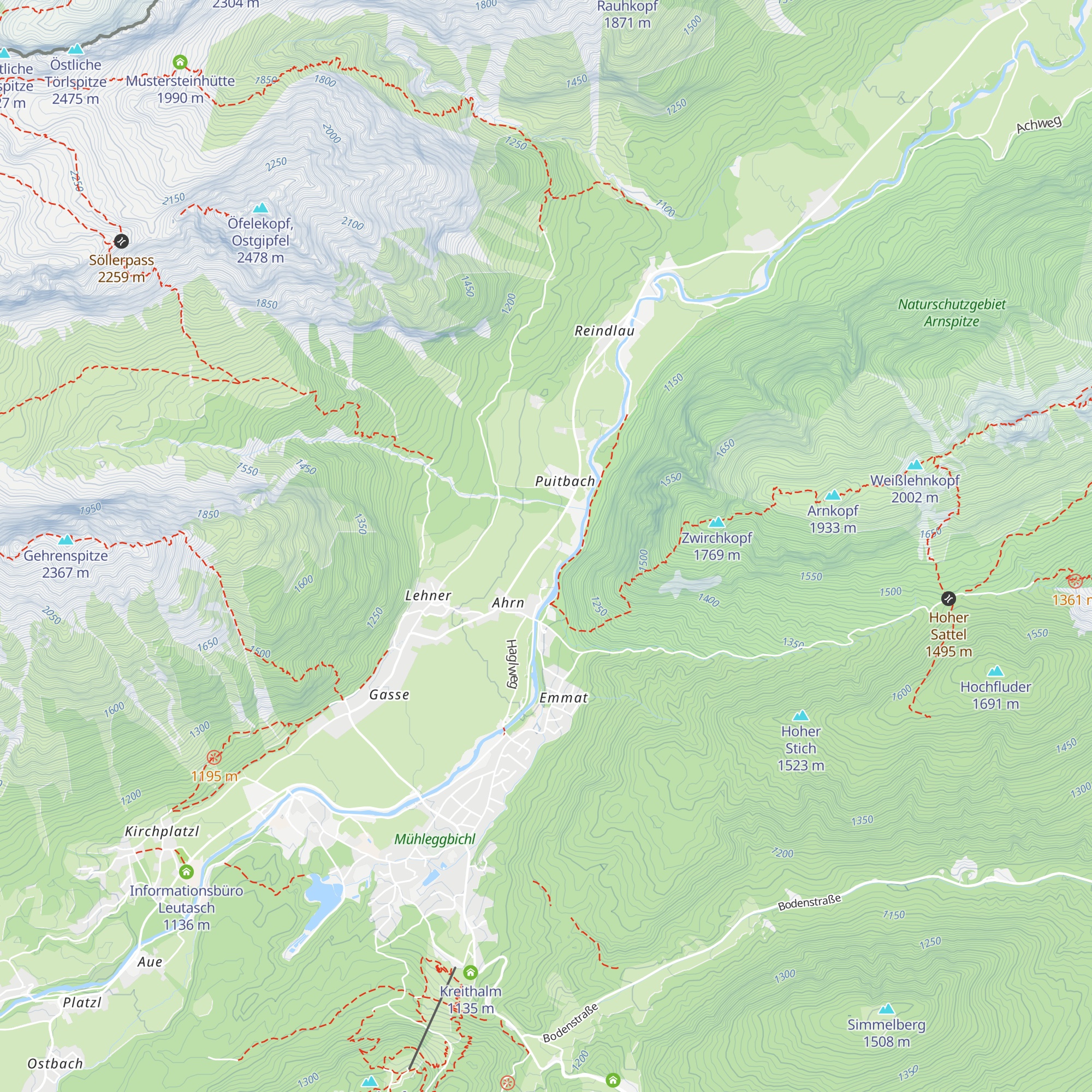 Haus Gabriele map