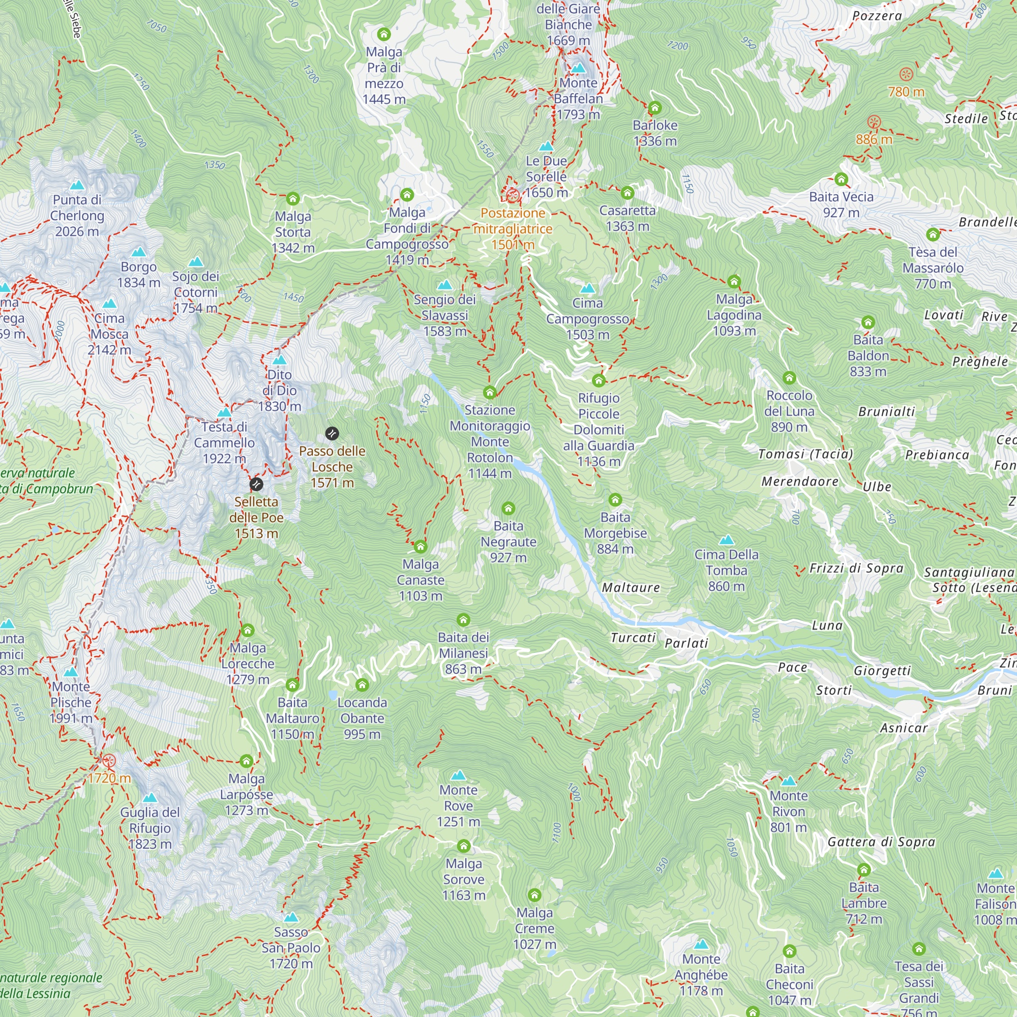 Baita Negraute map
