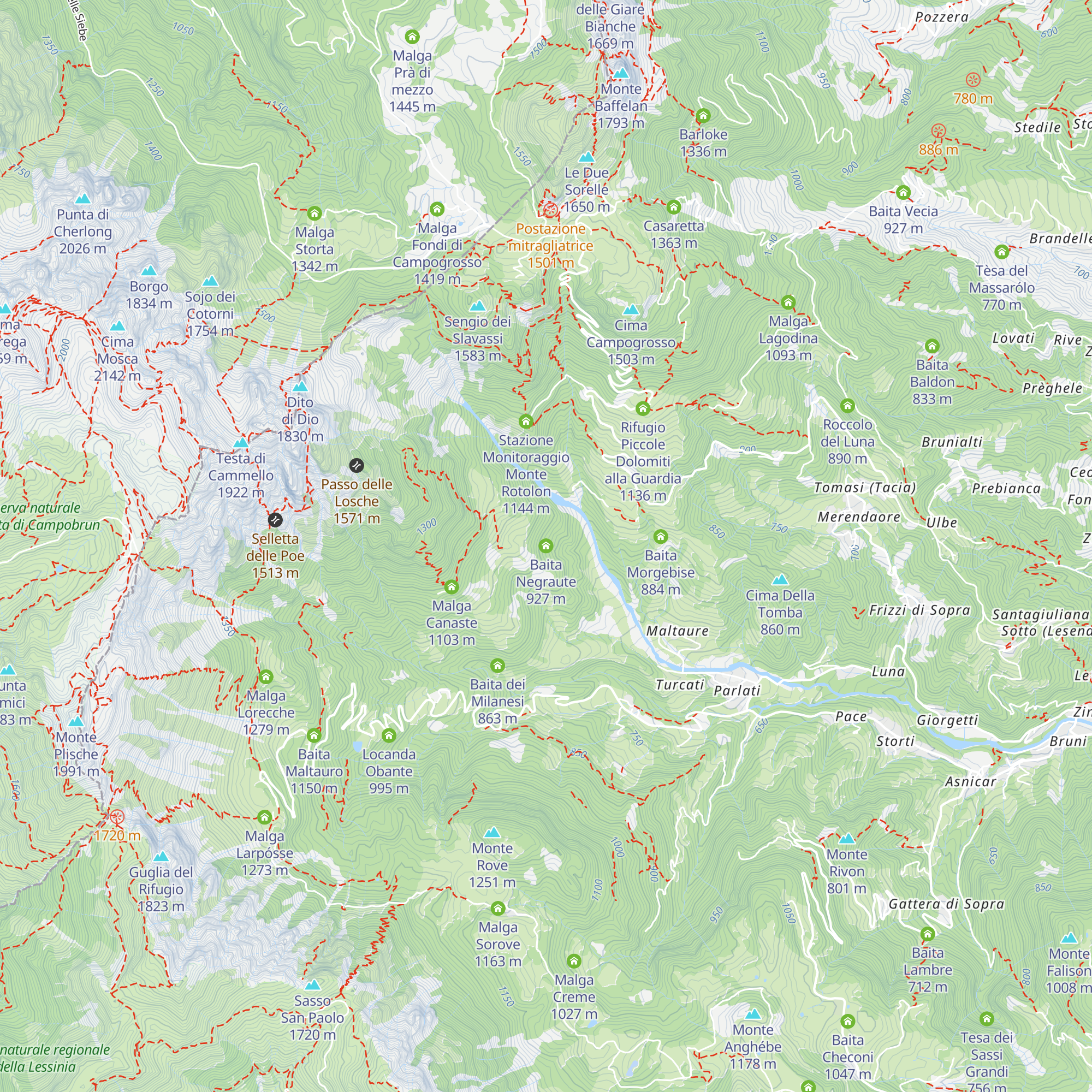 Baita Negraute map