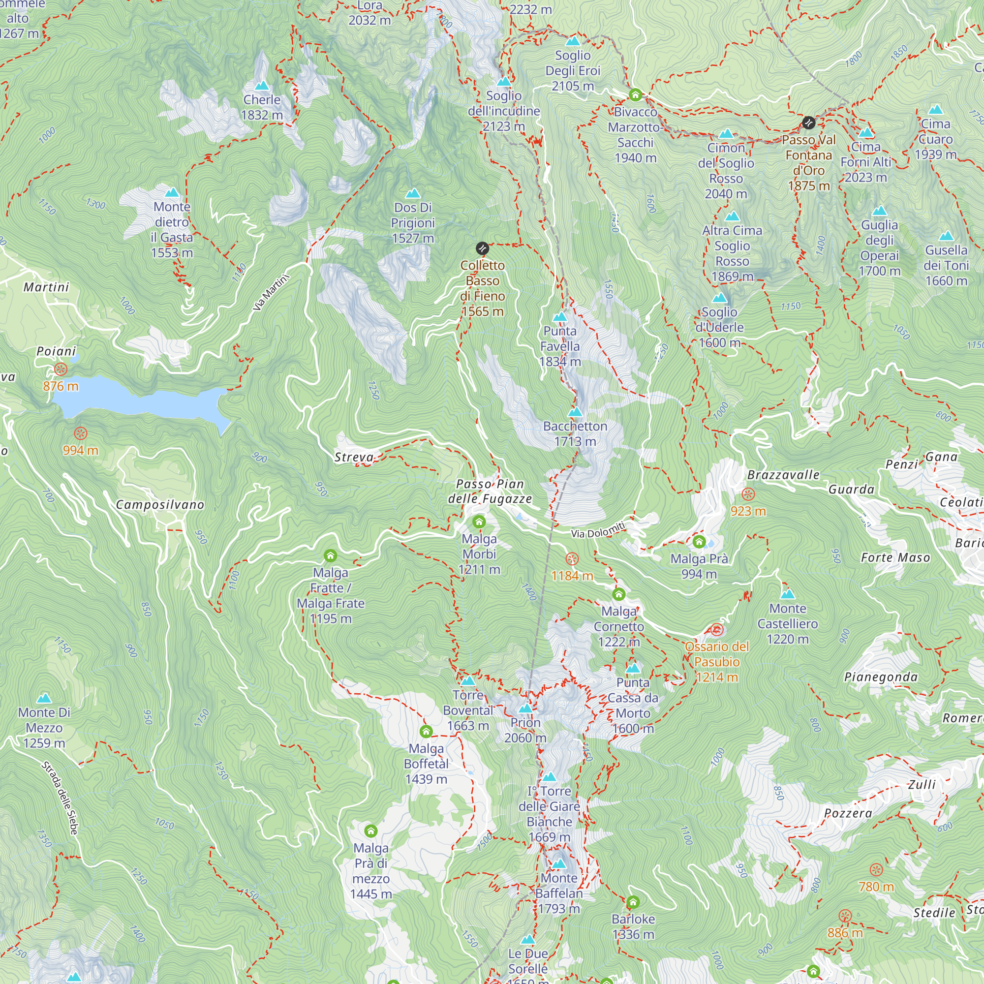 Albergo al Passo map