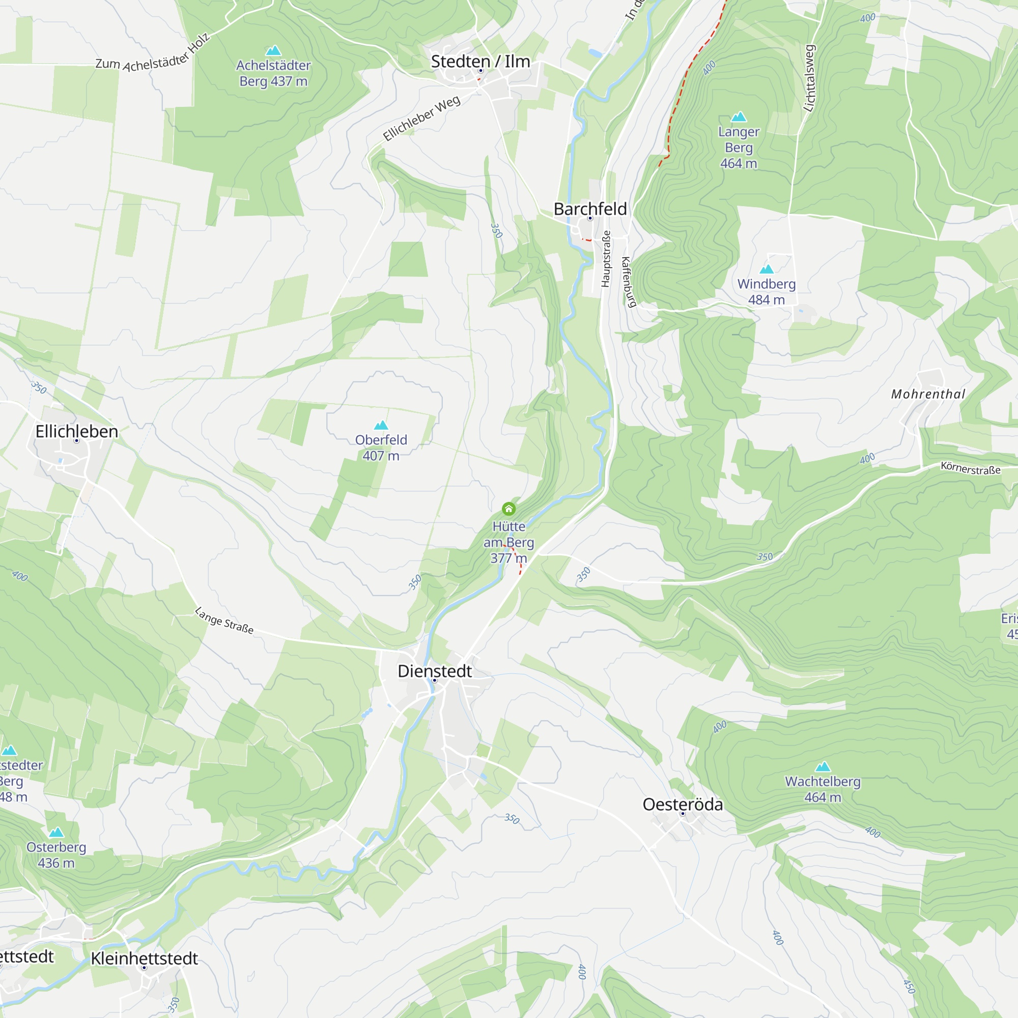 Hütte am Berg map