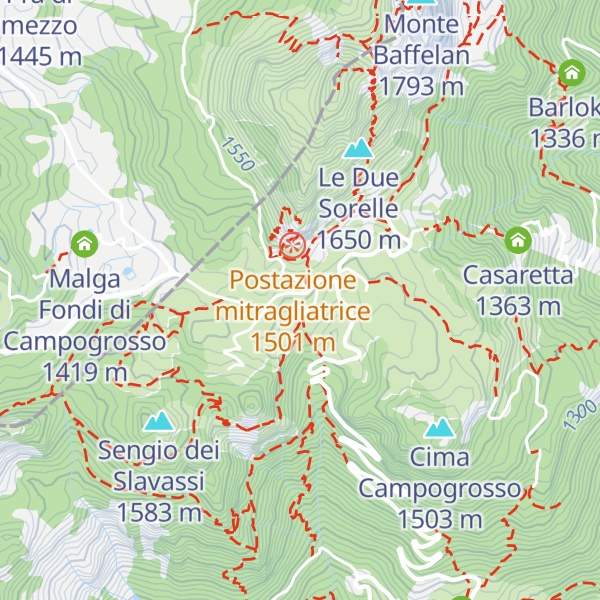 Map of Rifugio Campogrosso