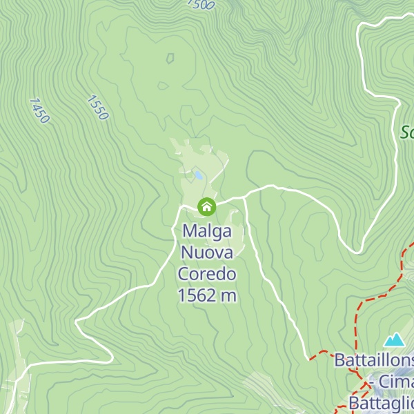 Map of Malga Nuova Coredo