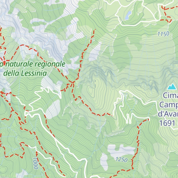 Map of Cima del Mesole