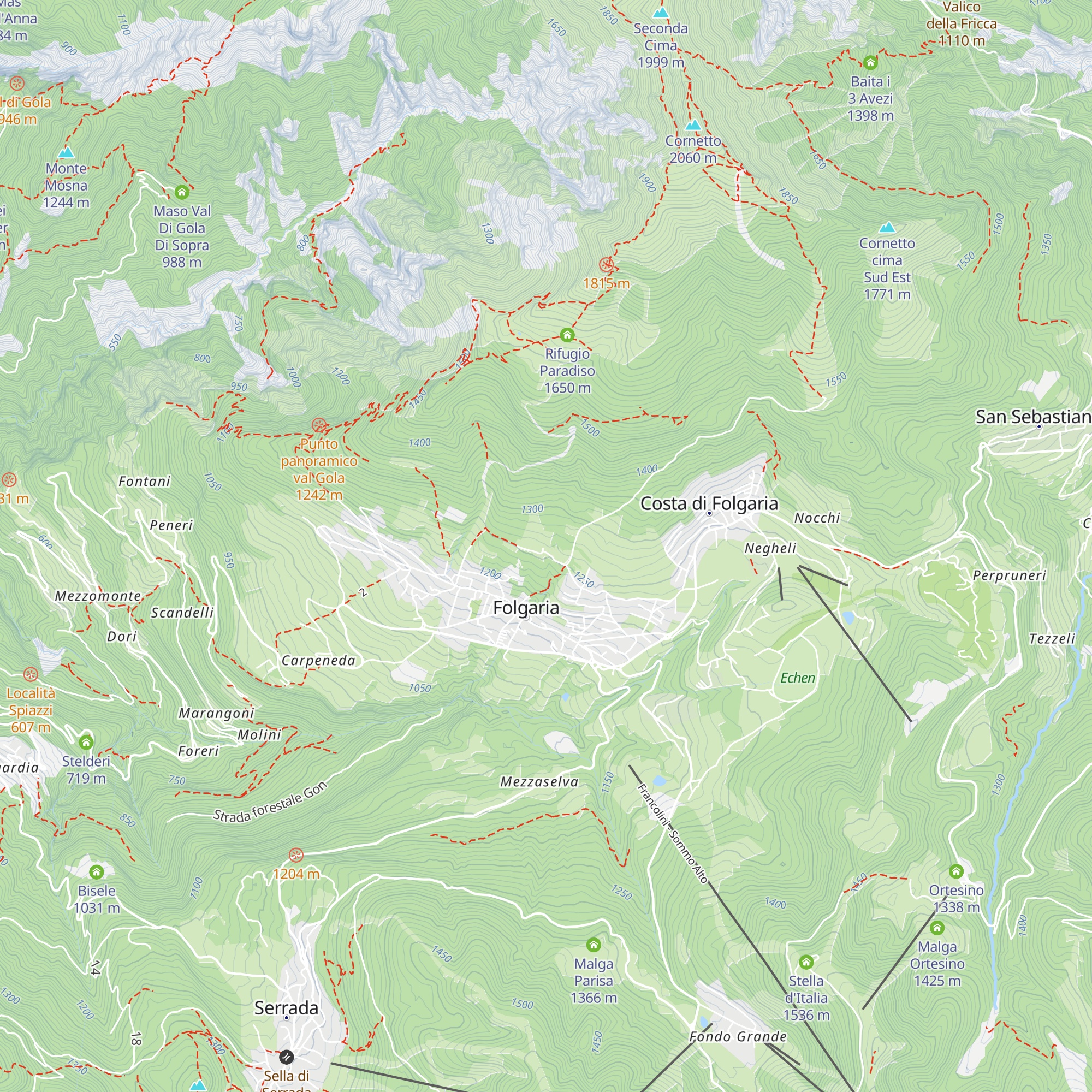 Maso Mittereck map