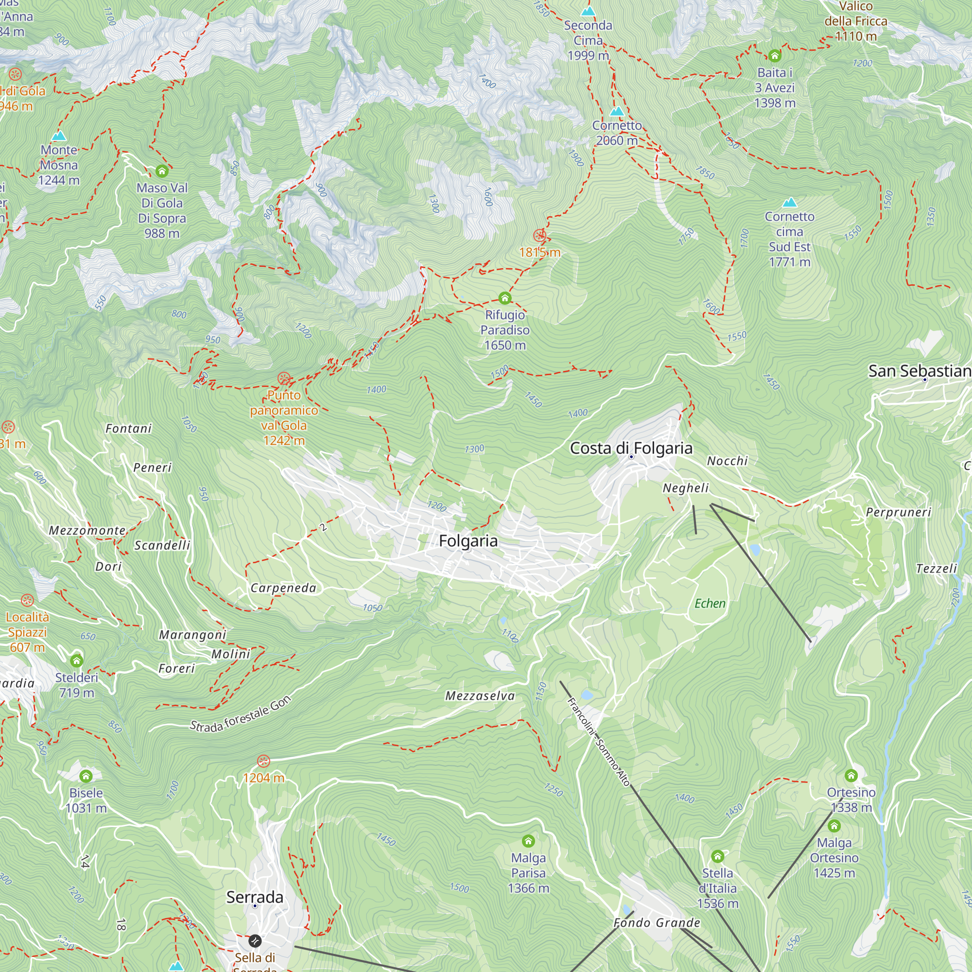 Maso Mittereck map