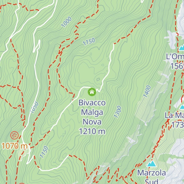Map of Bivacco Malga Nova