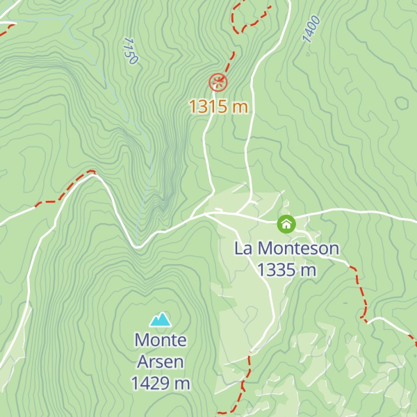 Map of Rifugio le Regole