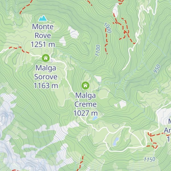 Map of Malga Creme