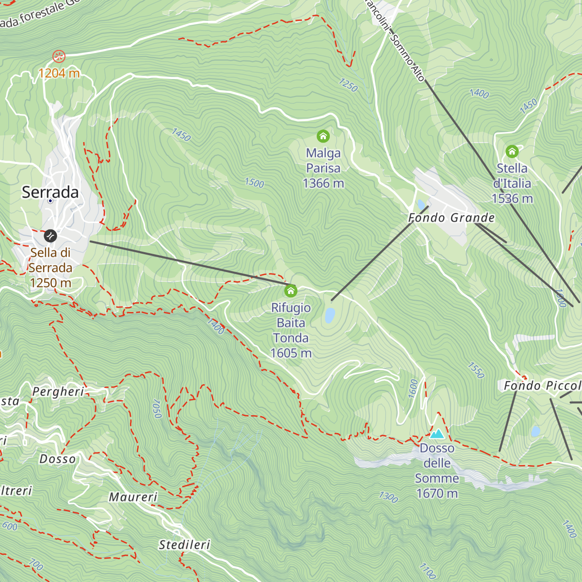 Rifugio Baita Tonda map