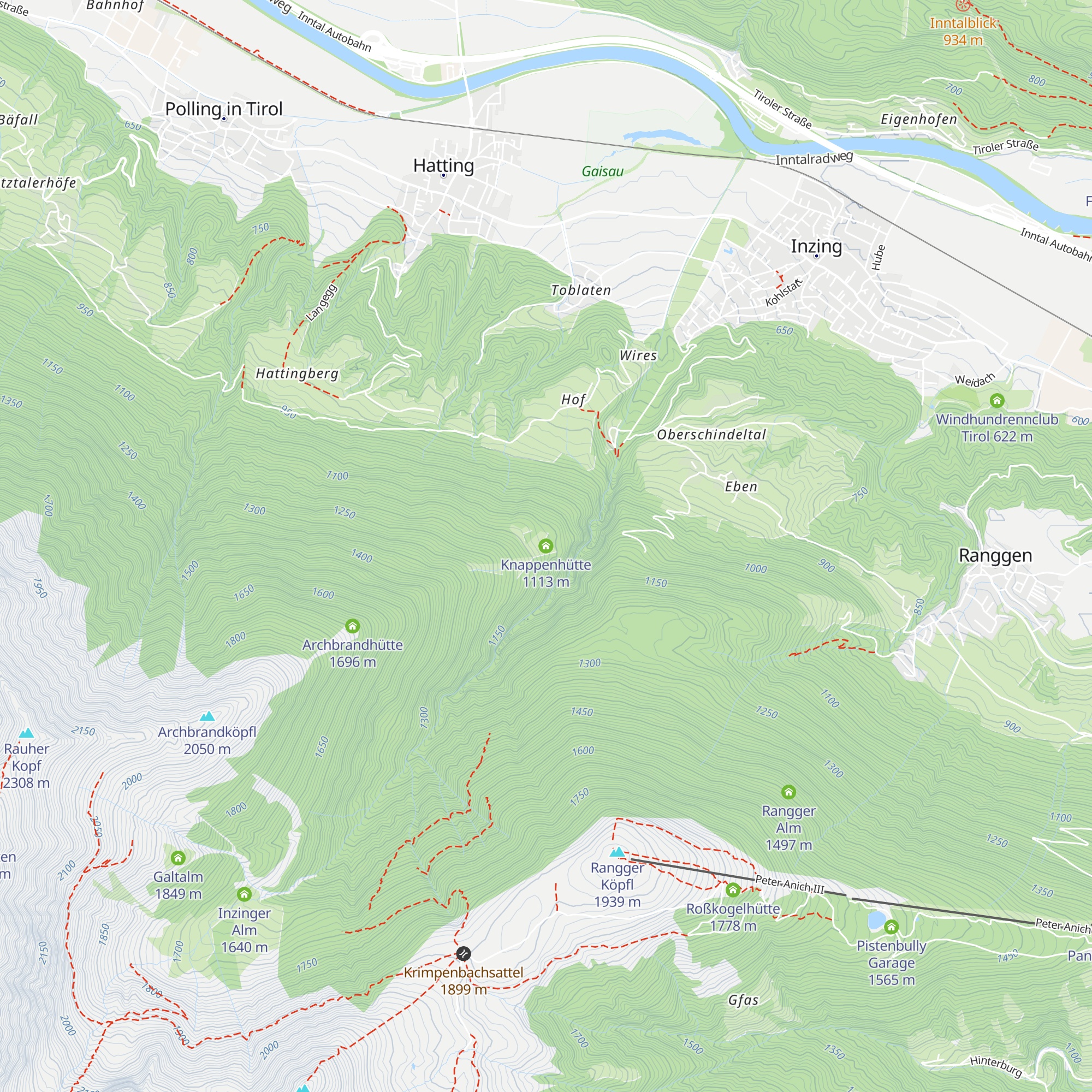 Knappenhütte map