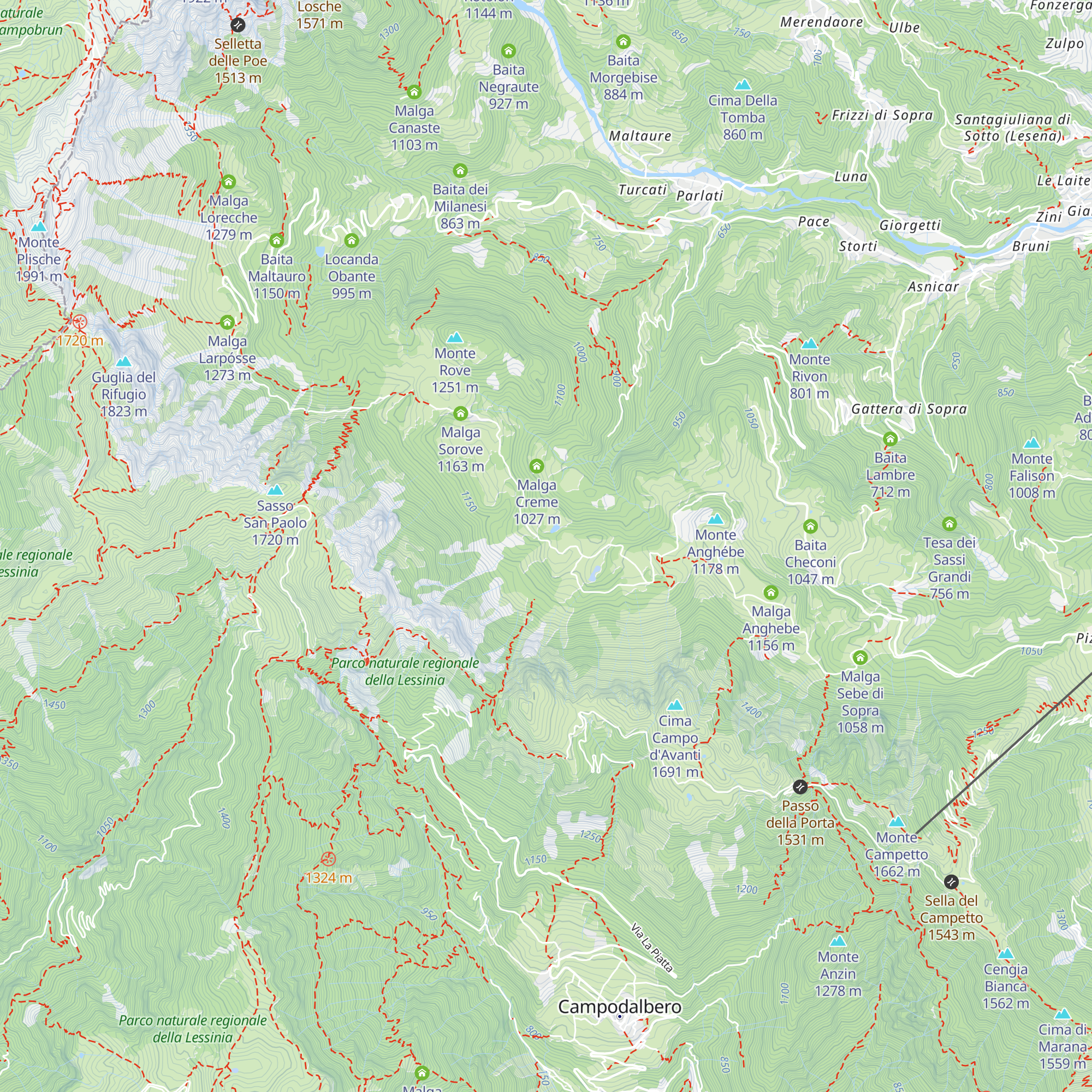 Malga Podeme (Podeme II) map