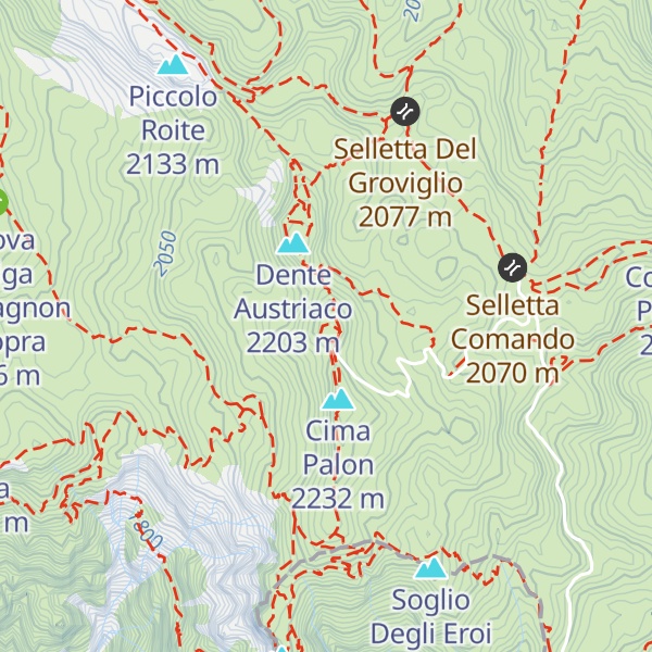 Map of Dente Italiano