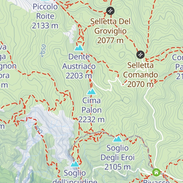Map of Cima Palon