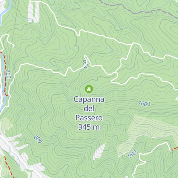 Map of Capanna del Passero