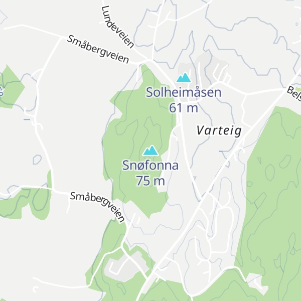 Map of Snøfonna